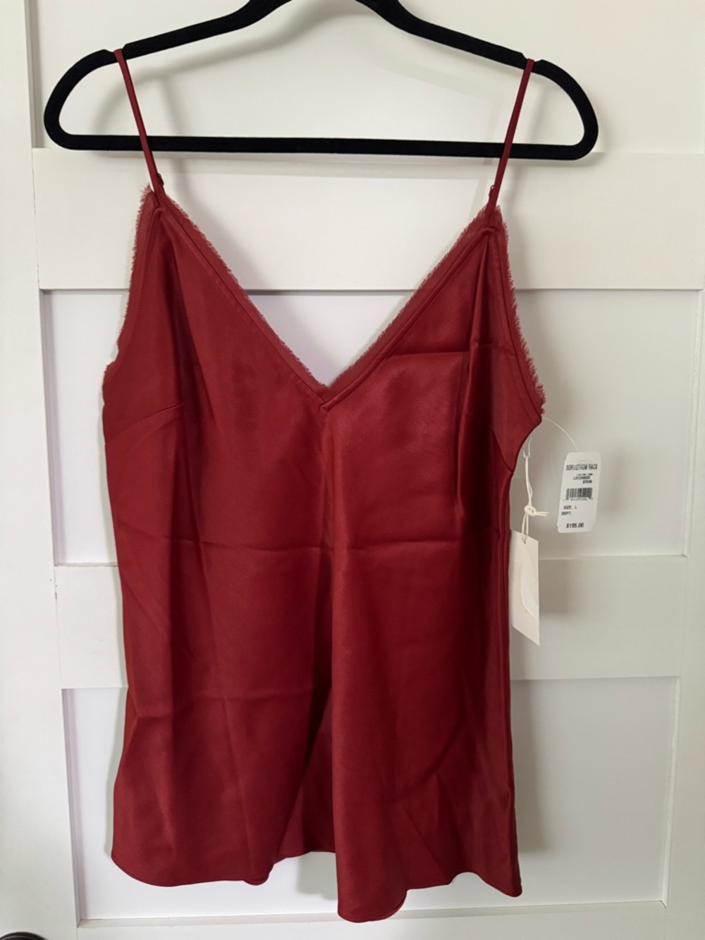 Frame Burnt Henna Satin Tank